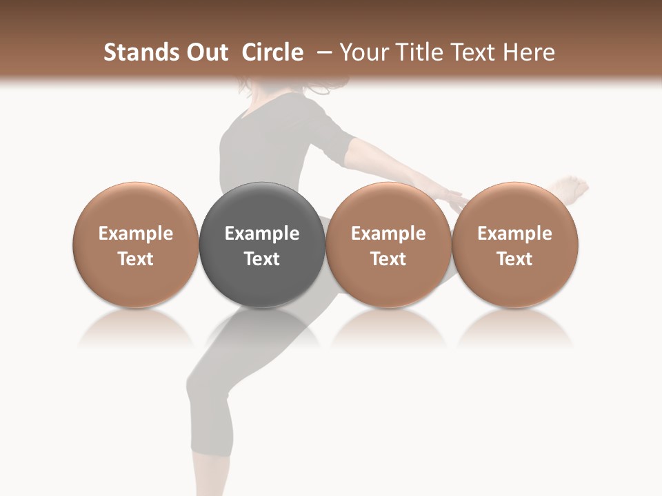 Color Temptation Stretching PowerPoint Template