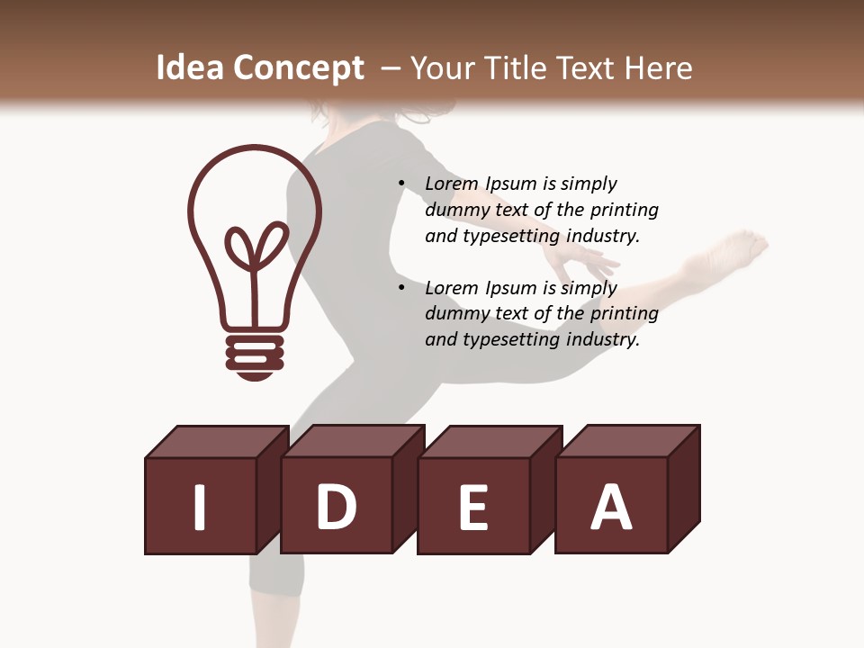 Color Temptation Stretching PowerPoint Template