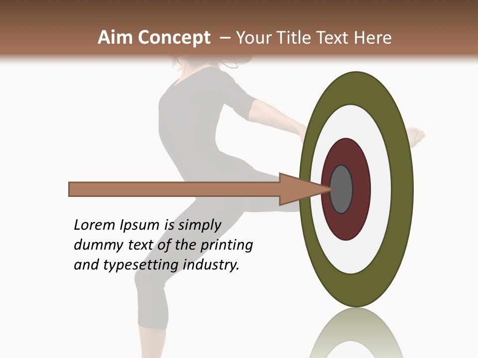 Color Temptation Stretching PowerPoint Template