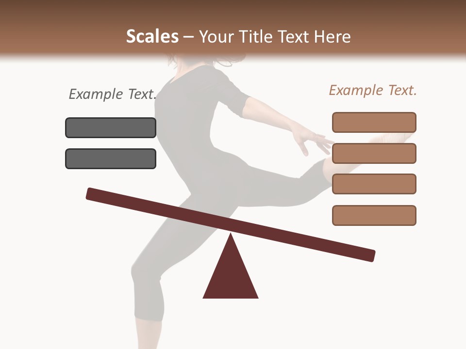 Color Temptation Stretching PowerPoint Template