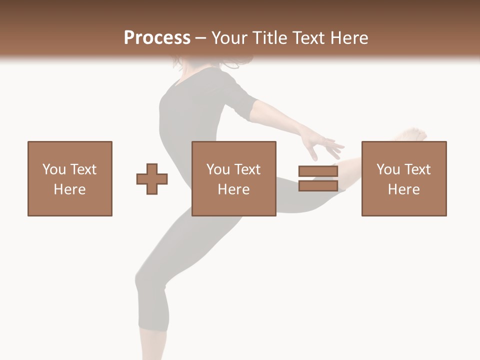 Color Temptation Stretching PowerPoint Template