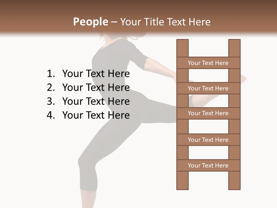 Color Temptation Stretching PowerPoint Template