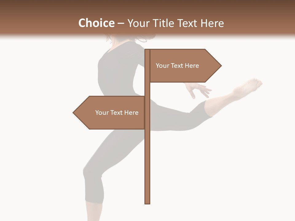 Color Temptation Stretching PowerPoint Template