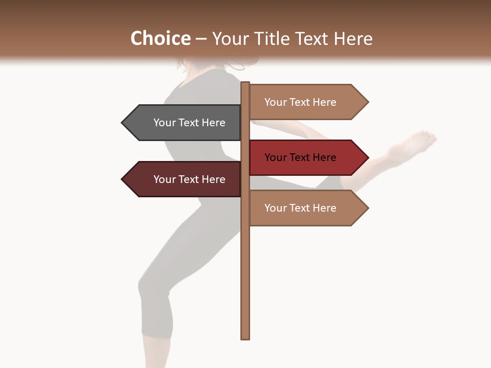 Color Temptation Stretching PowerPoint Template