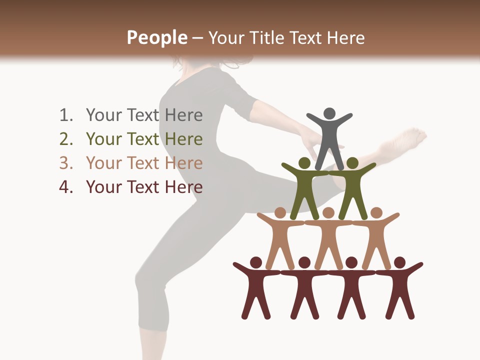 Color Temptation Stretching PowerPoint Template