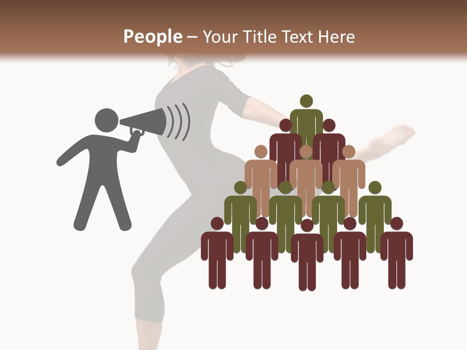 Color Temptation Stretching PowerPoint Template