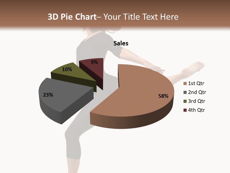 Color Temptation Stretching PowerPoint Template