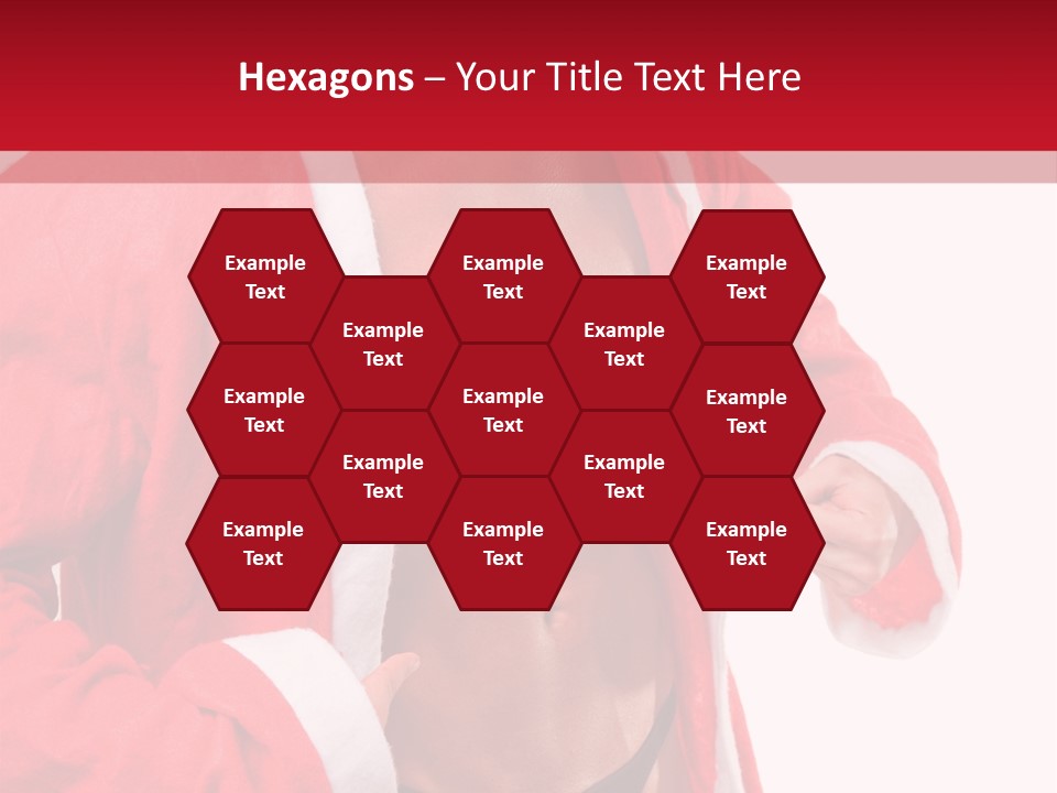 White Fit Claus PowerPoint Template