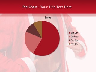 White Fit Claus PowerPoint Template