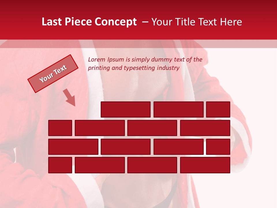 White Fit Claus PowerPoint Template