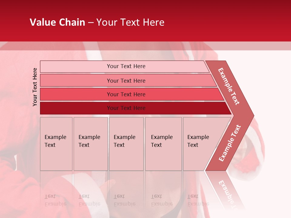 White Fit Claus PowerPoint Template