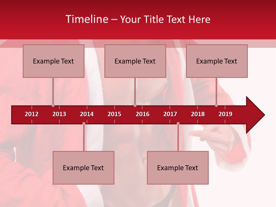 White Fit Claus PowerPoint Template