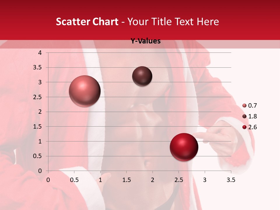 White Fit Claus PowerPoint Template
