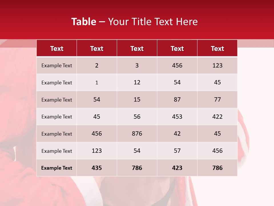 White Fit Claus PowerPoint Template