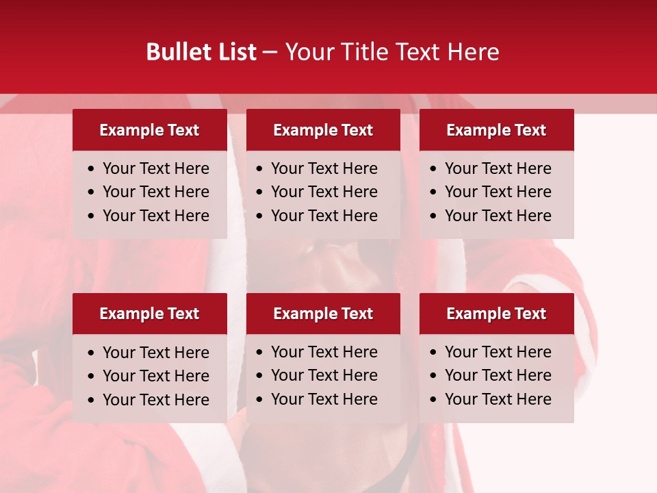 White Fit Claus PowerPoint Template