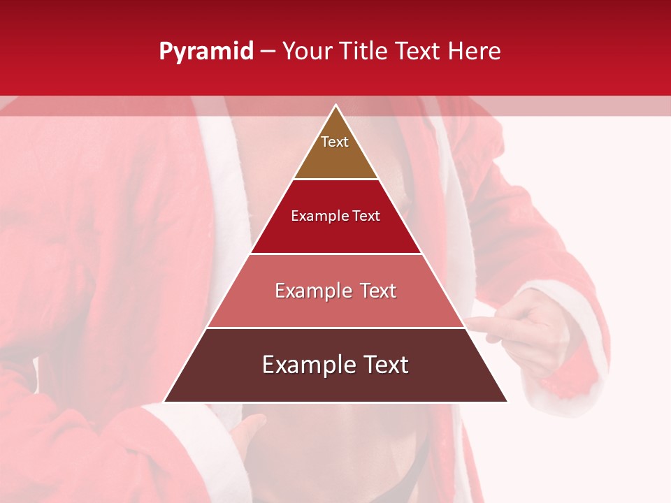 White Fit Claus PowerPoint Template