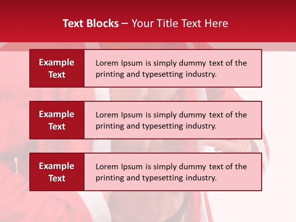 White Fit Claus PowerPoint Template
