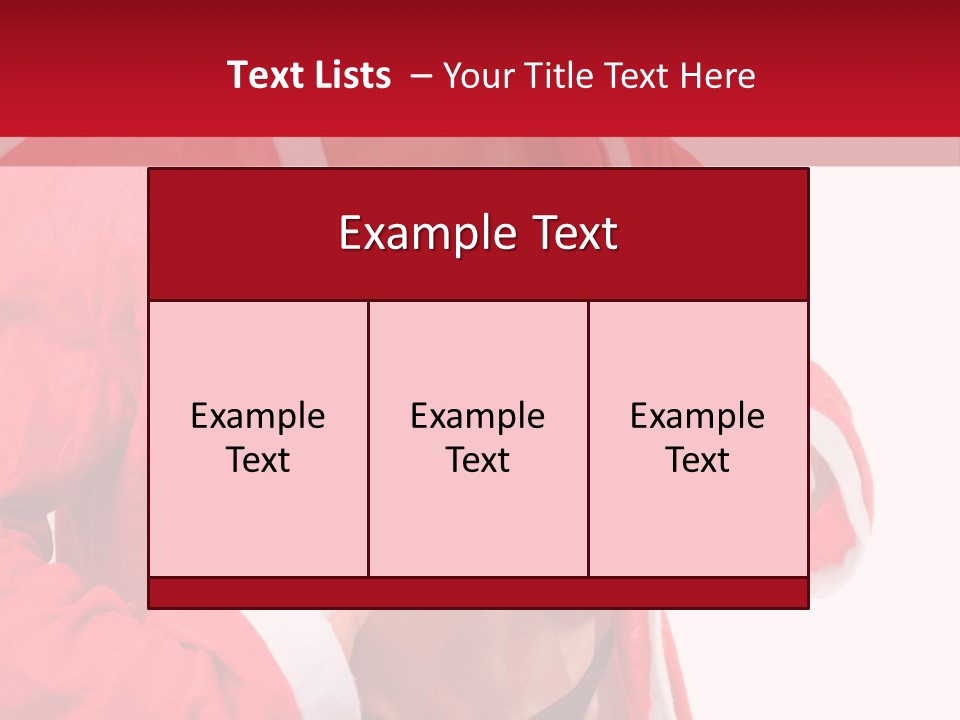 White Fit Claus PowerPoint Template