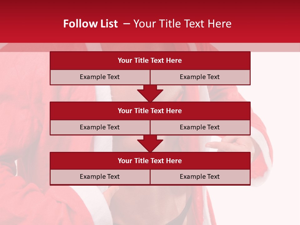 White Fit Claus PowerPoint Template