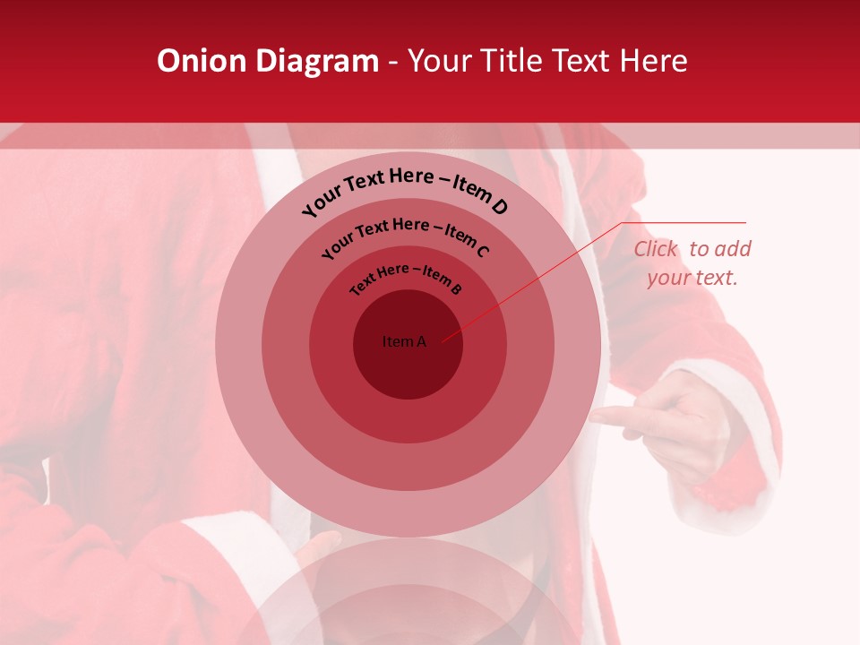 White Fit Claus PowerPoint Template