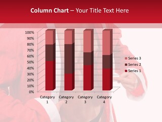 White Fit Claus PowerPoint Template