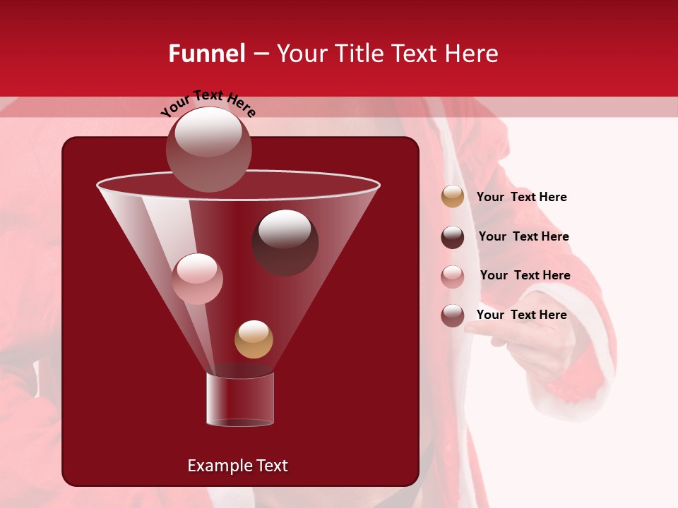 White Fit Claus PowerPoint Template