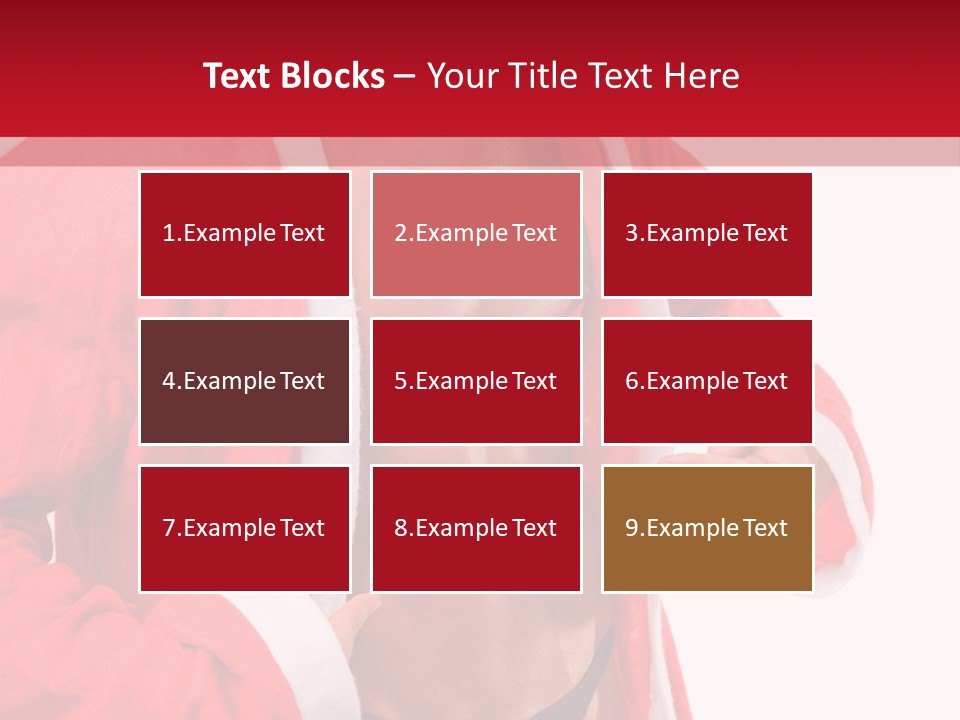 White Fit Claus PowerPoint Template