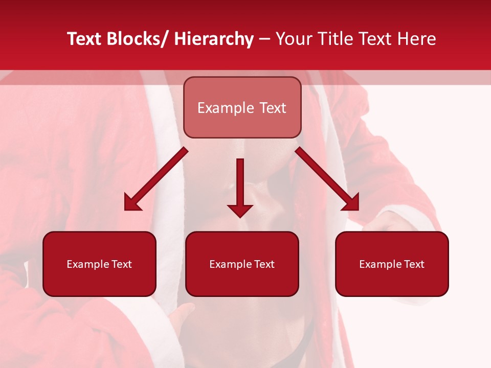 White Fit Claus PowerPoint Template