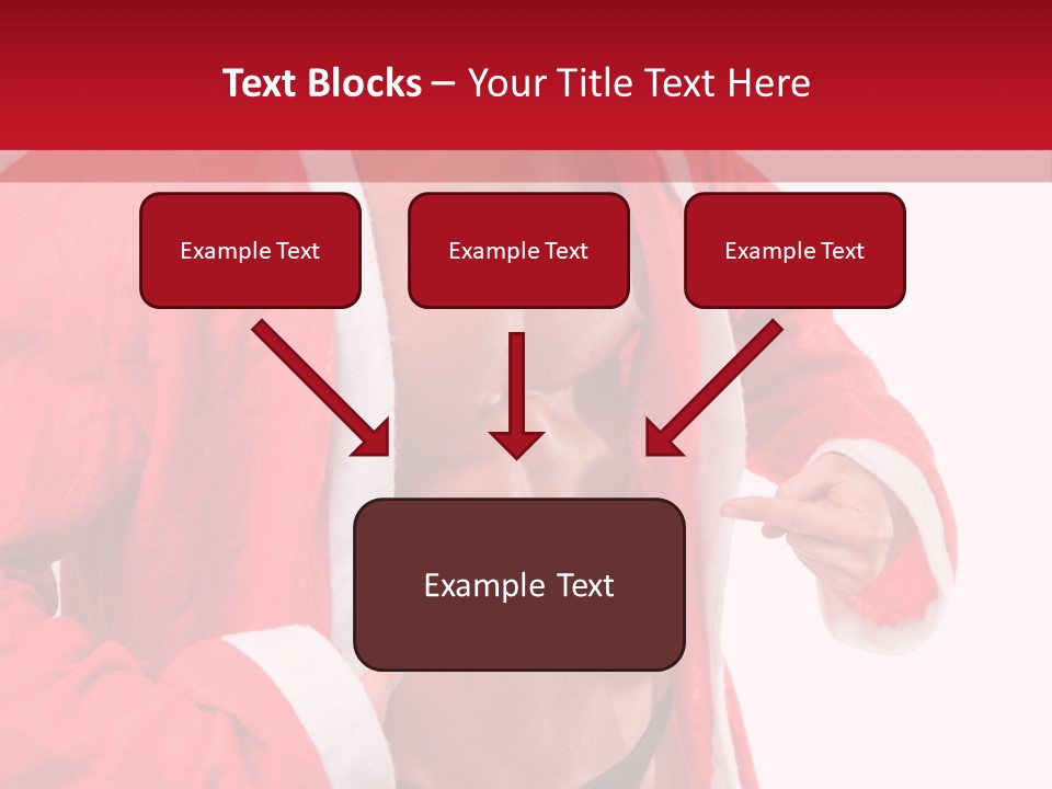 White Fit Claus PowerPoint Template