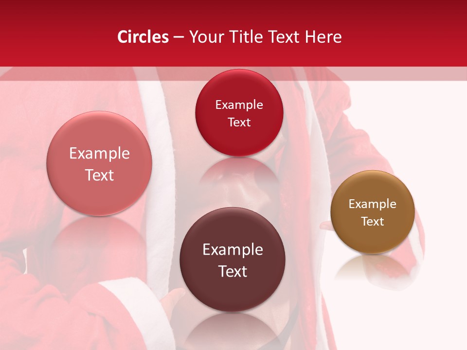 White Fit Claus PowerPoint Template