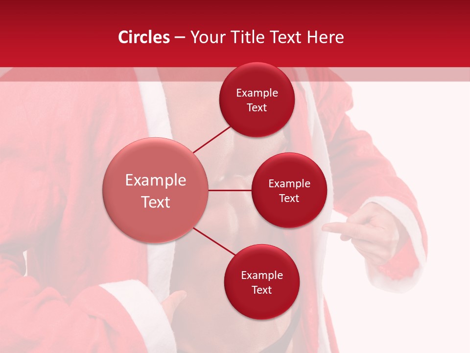 White Fit Claus PowerPoint Template