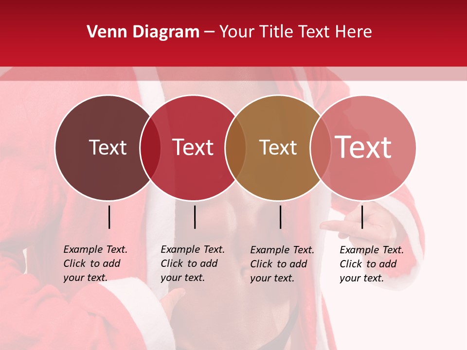 White Fit Claus PowerPoint Template