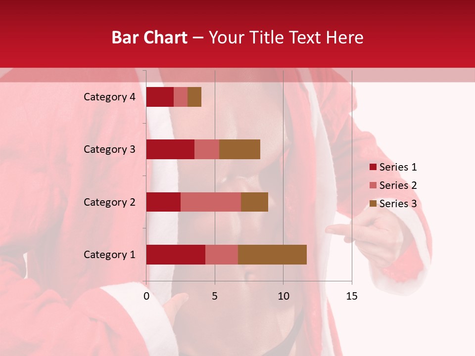 White Fit Claus PowerPoint Template