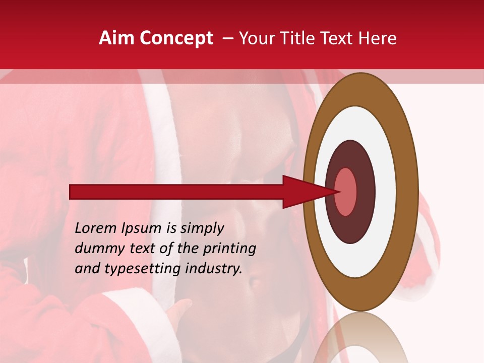 White Fit Claus PowerPoint Template