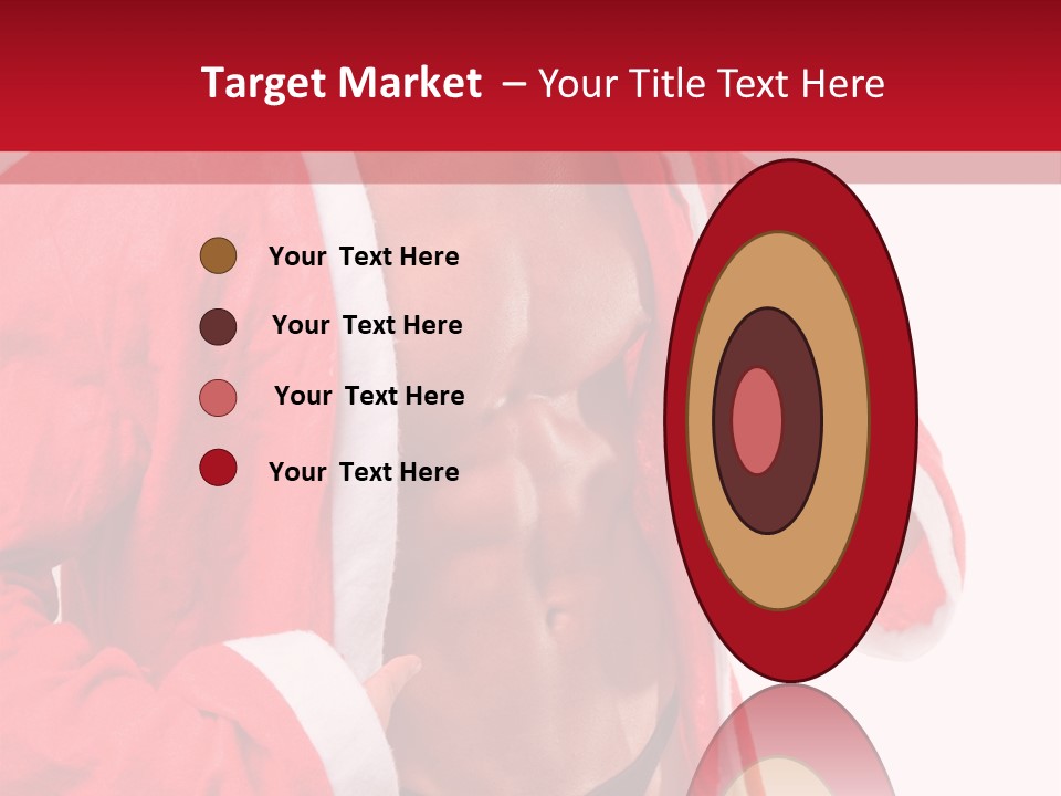 White Fit Claus PowerPoint Template