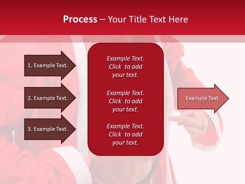 White Fit Claus PowerPoint Template