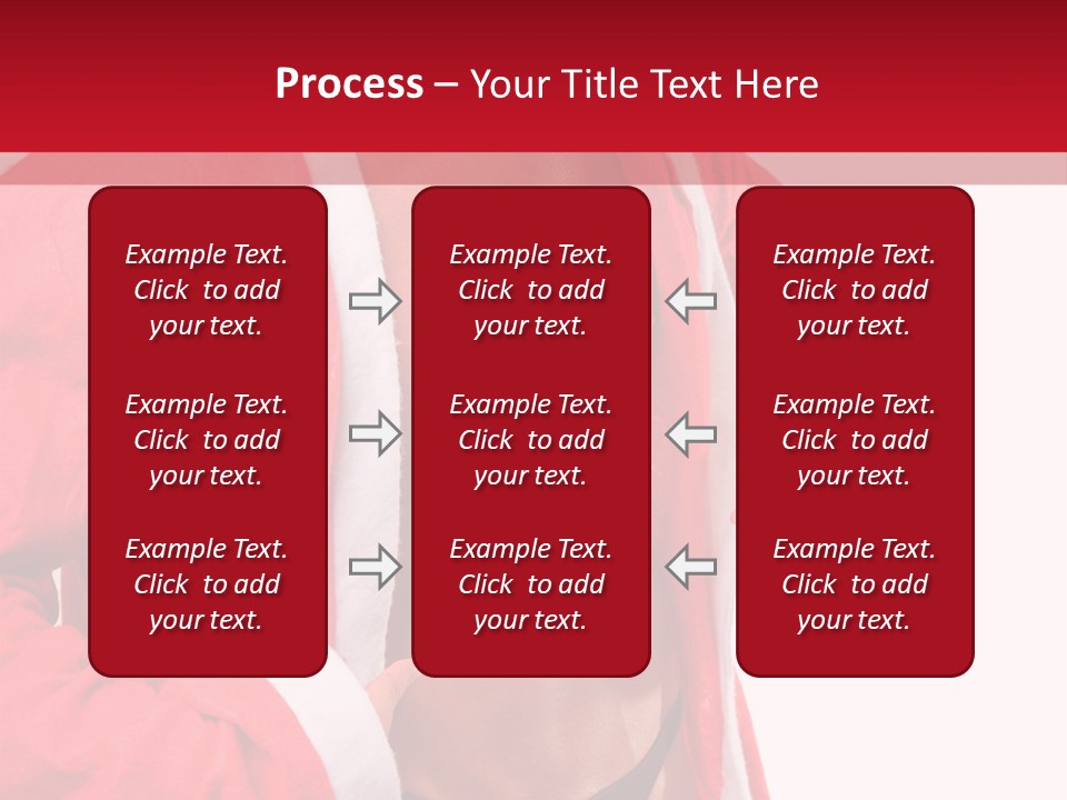 White Fit Claus PowerPoint Template