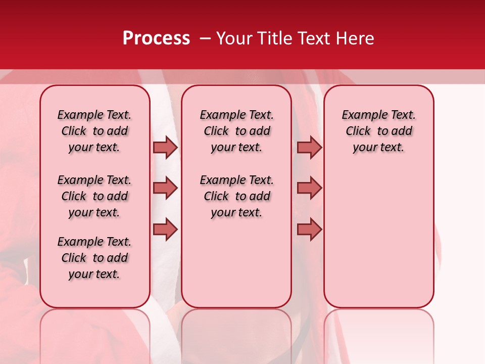 White Fit Claus PowerPoint Template
