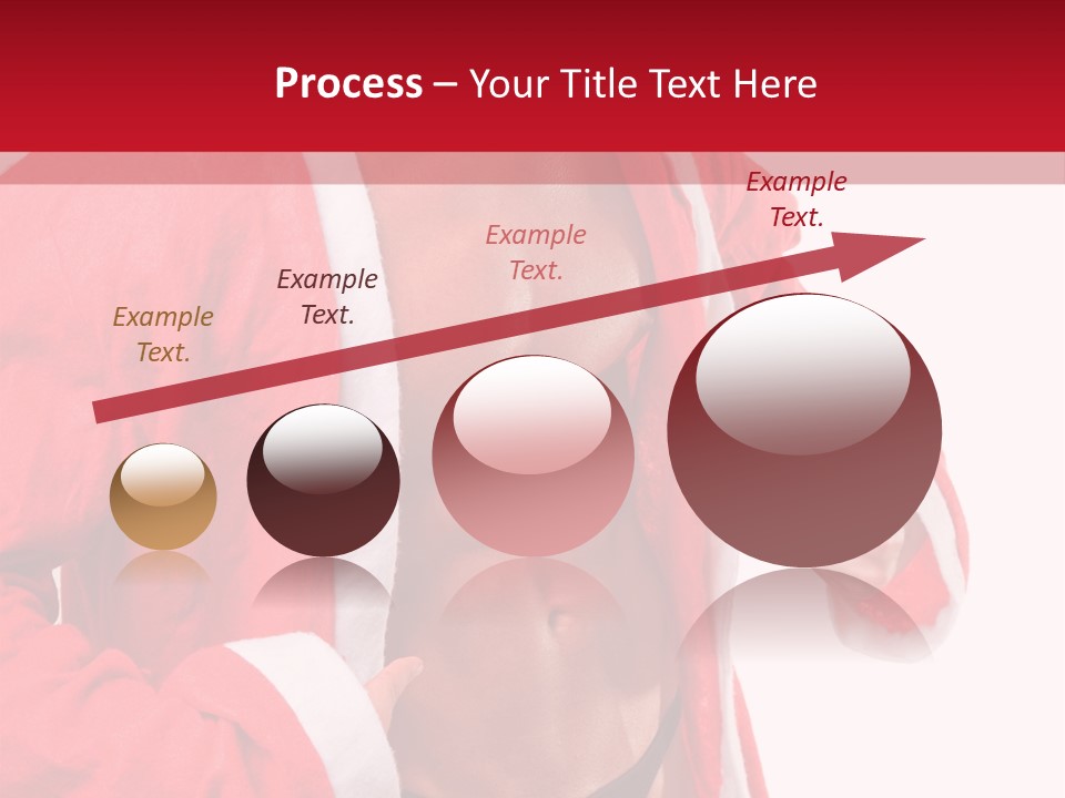 White Fit Claus PowerPoint Template