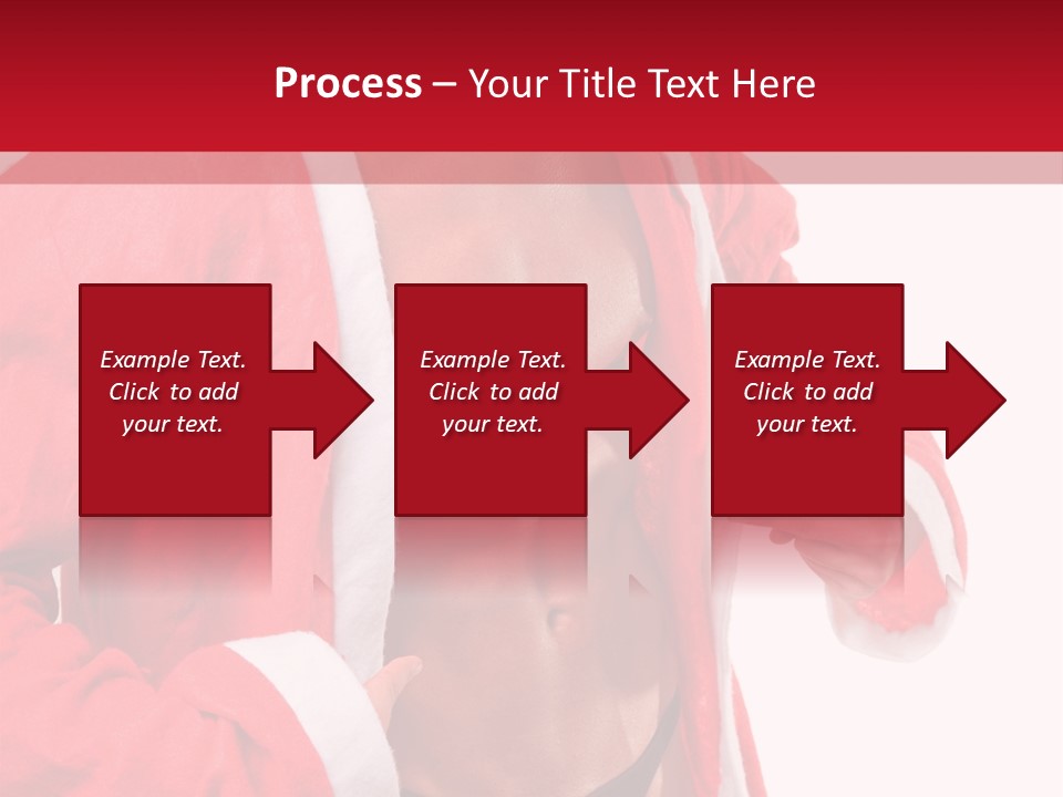 White Fit Claus PowerPoint Template