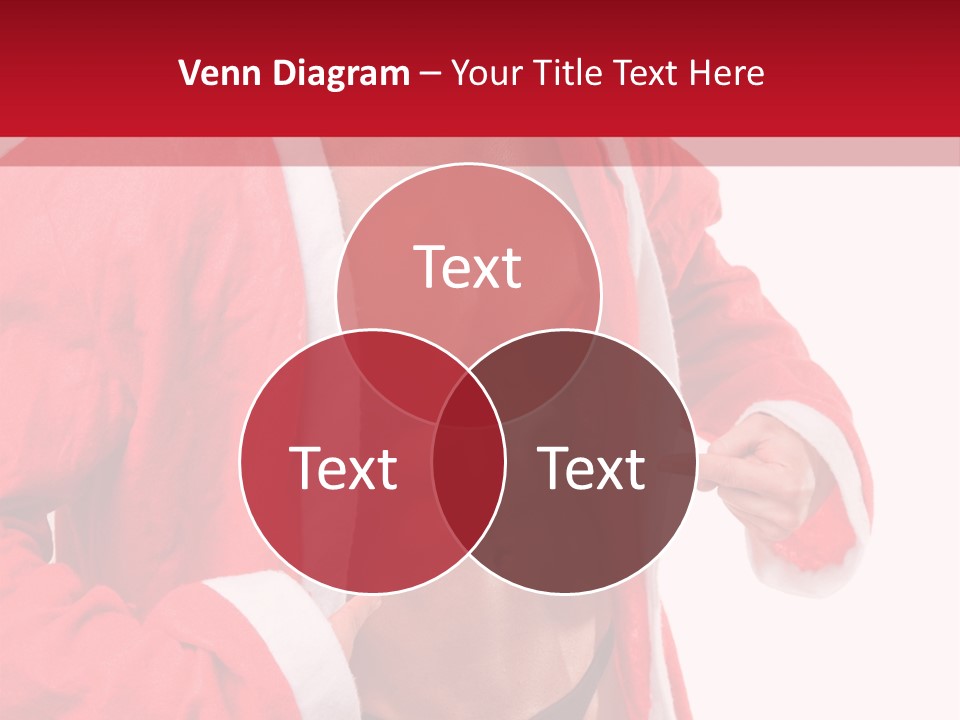 White Fit Claus PowerPoint Template