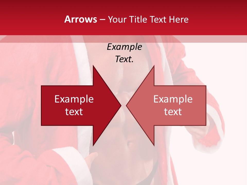 White Fit Claus PowerPoint Template