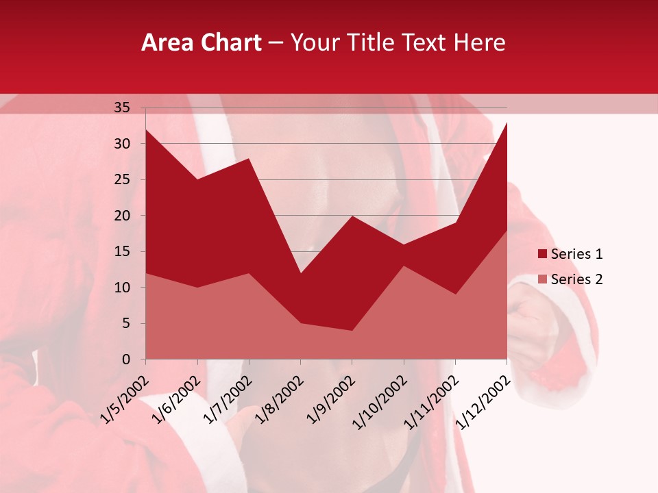 White Fit Claus PowerPoint Template
