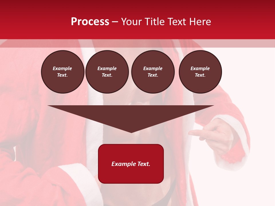 White Fit Claus PowerPoint Template