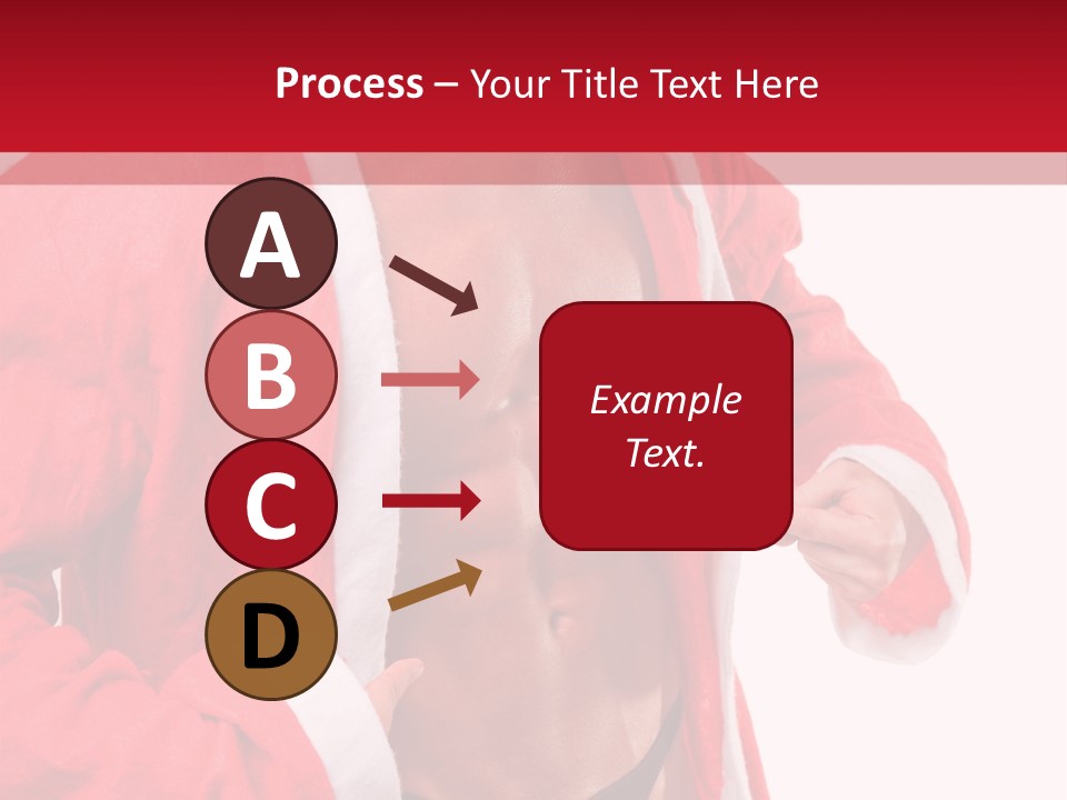 White Fit Claus PowerPoint Template