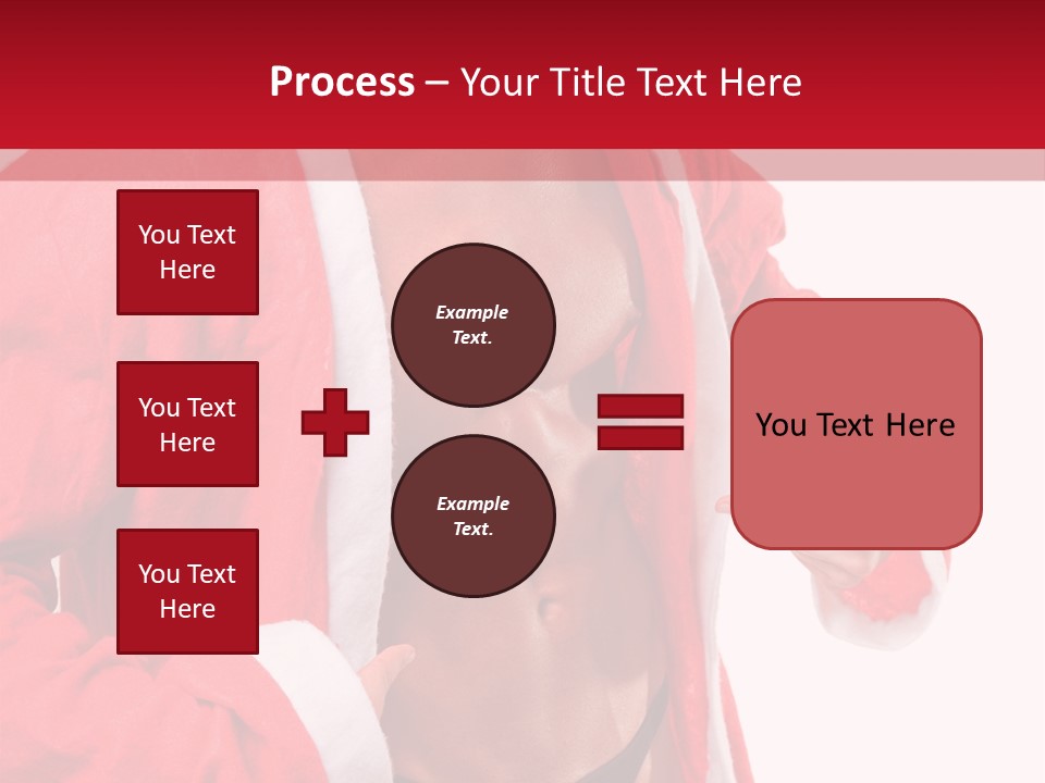 White Fit Claus PowerPoint Template