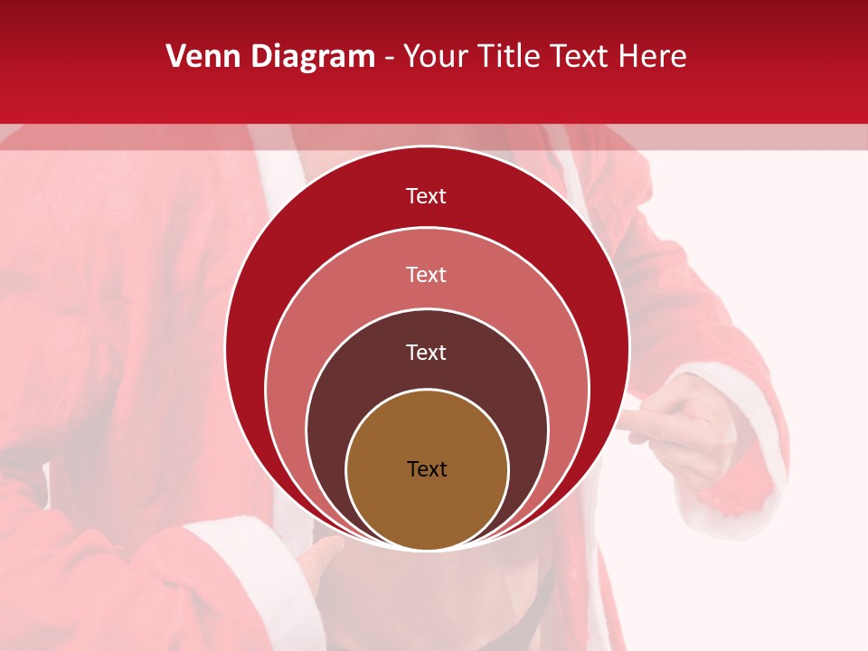 White Fit Claus PowerPoint Template