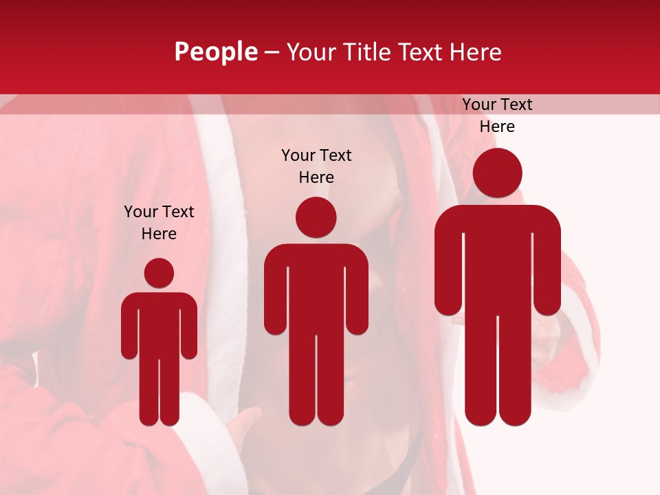 White Fit Claus PowerPoint Template