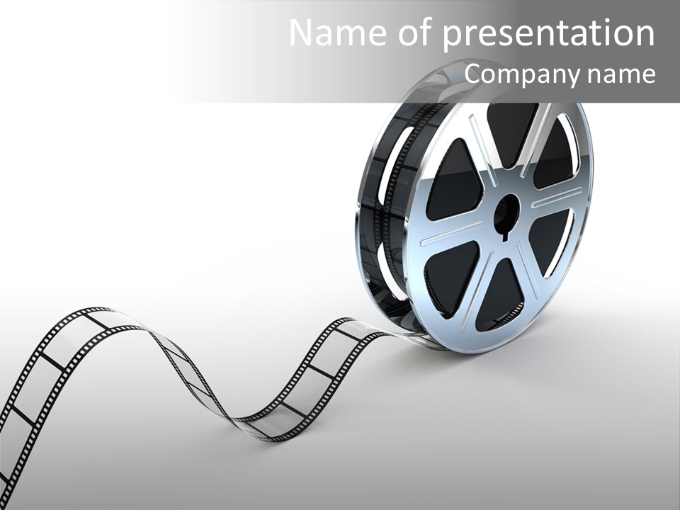 Render White Video PowerPoint Template