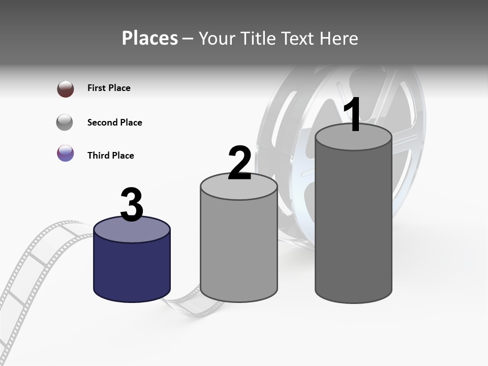 Render White Video PowerPoint Template